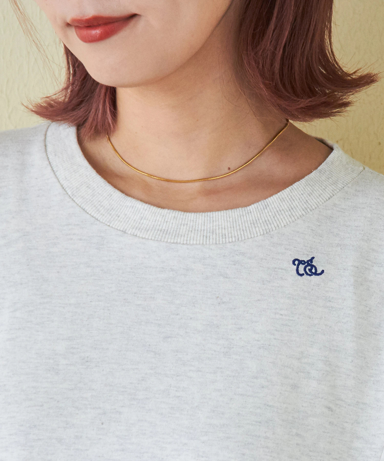 CUBE SUGAR(キューブシュガー) |21/-シルケット風天竺 接触冷感 切替 ドルマン Tシャツ