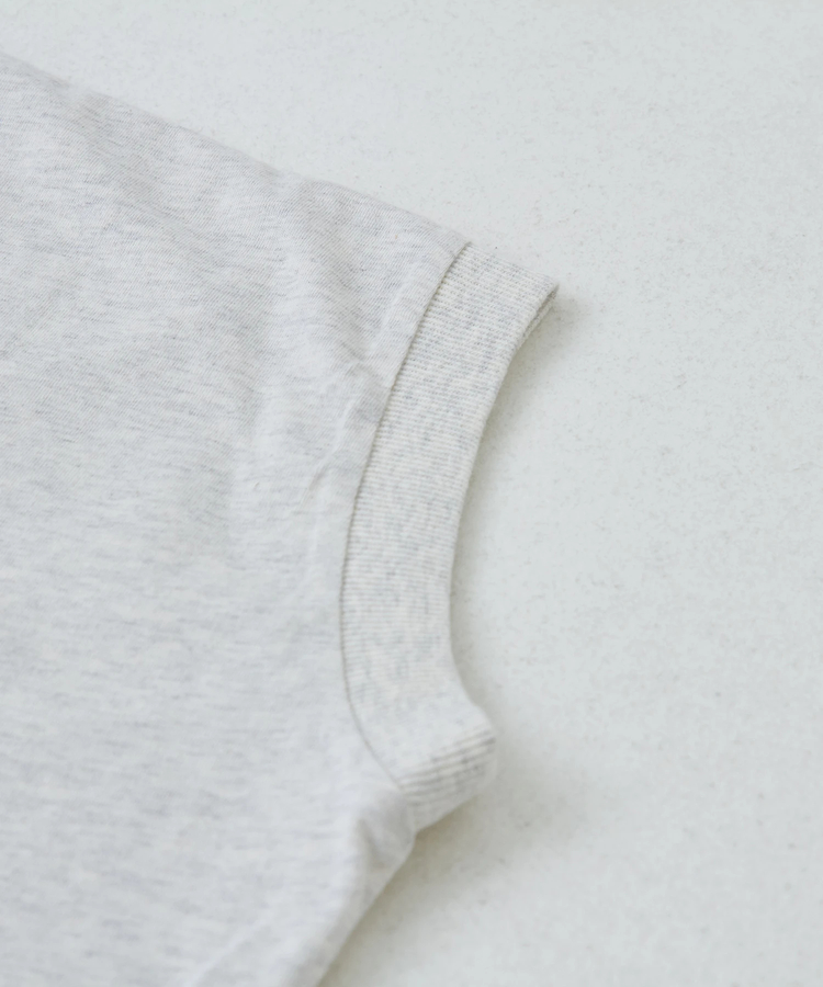 CUBE SUGAR(キューブシュガー) |21/-シルケット風天竺 接触冷感 切替 ドルマン Tシャツ