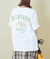 CUBE SUGAR(キューブシュガー)通販 | 21/-シルケット風天竺 接触冷感 バックプリント ビッグ Tシャツ