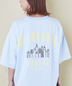 CUBE SUGAR(キューブシュガー)通販 | 21/-シルケット風天竺 接触冷感 バックプリント ビッグ Tシャツ