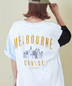 CUBE SUGAR(キューブシュガー)通販 | 21/-シルケット風天竺 接触冷感 バックプリント ビッグ Tシャツ