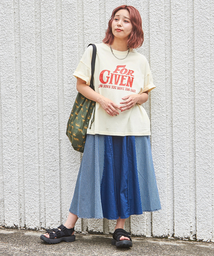CUBE SUGAR(キューブシュガー) |32/-OE天竺 ロゴプリント Tシャツ