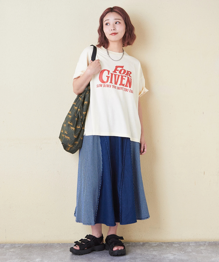 CUBE SUGAR(キューブシュガー) |32/-OE天竺 ロゴプリント Tシャツ