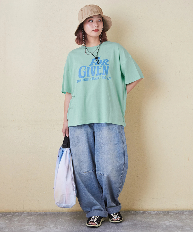 CUBE SUGAR(キューブシュガー) |32/-OE天竺 ロゴプリント Tシャツ