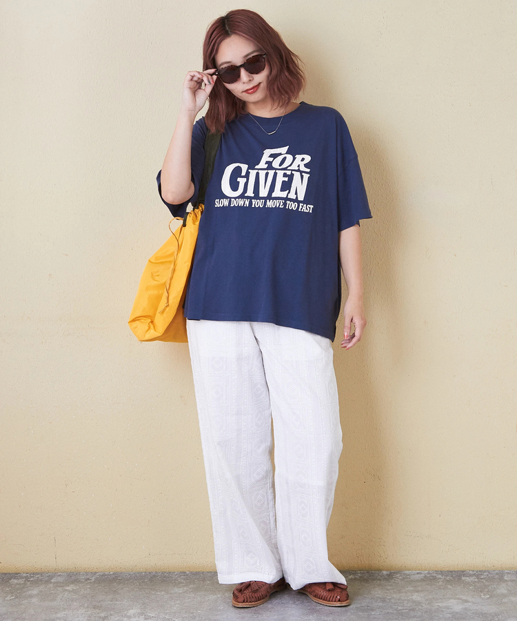 CUBE SUGAR(キューブシュガー) |32/-OE天竺 ロゴプリント Tシャツ