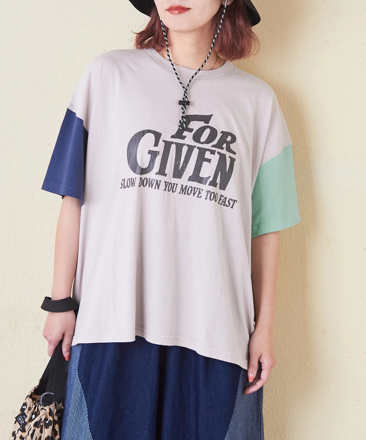 CUBE SUGAR(キューブシュガー) |32/-OE天竺 ロゴプリント Tシャツ