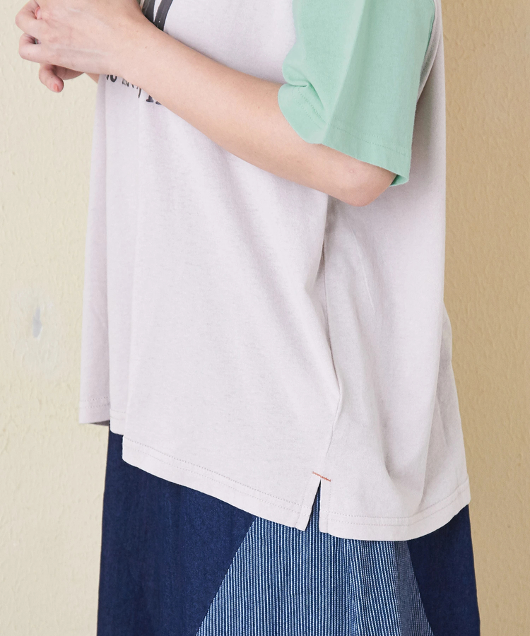 CUBE SUGAR(キューブシュガー) |32/-OE天竺 ロゴプリント Tシャツ