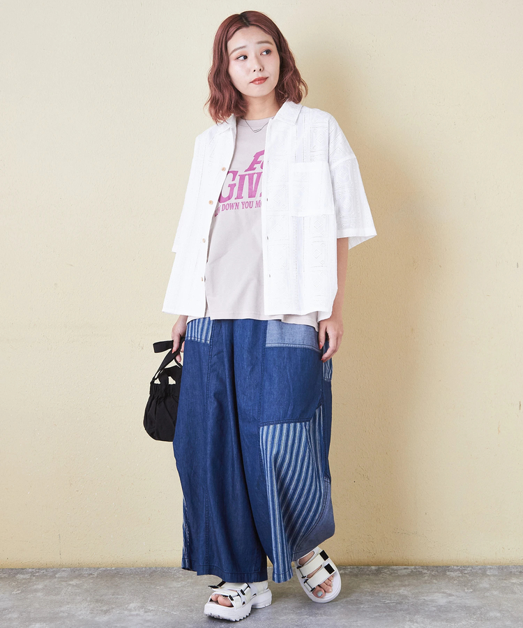 CUBE SUGAR(キューブシュガー) |32/-OE天竺 ロゴプリント Tシャツ
