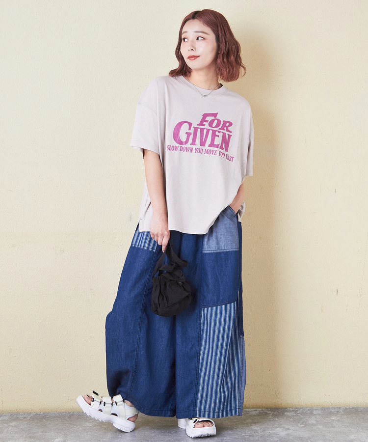 CUBE SUGAR(キューブシュガー) |32/-OE天竺 ロゴプリント Tシャツ