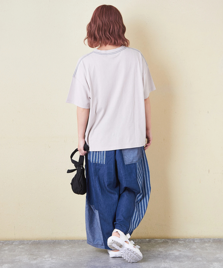 CUBE SUGAR(キューブシュガー) |32/-OE天竺 ロゴプリント Tシャツ