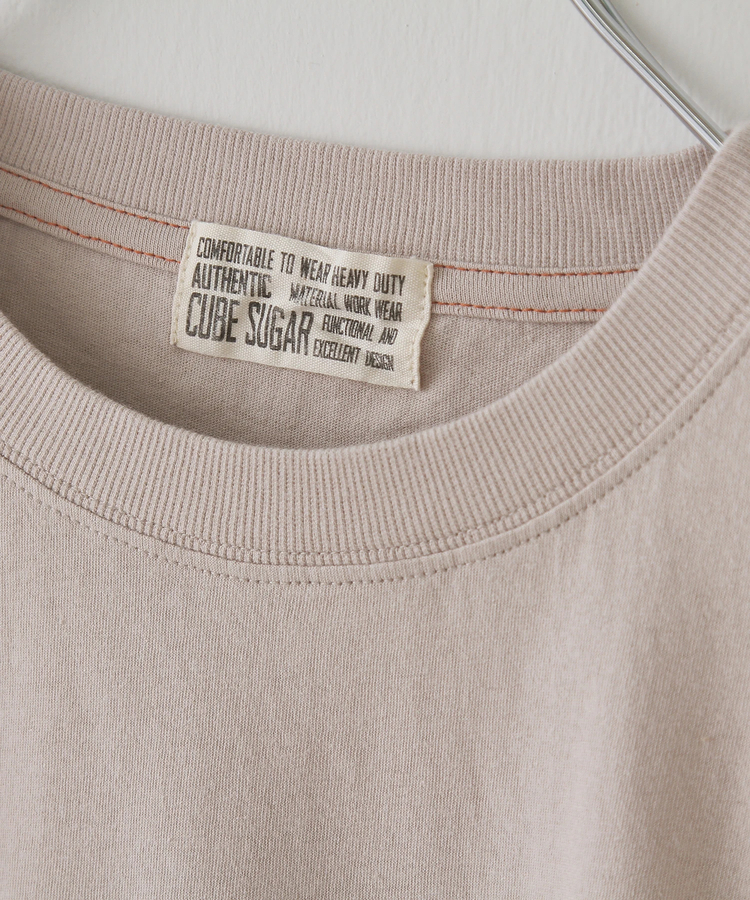 CUBE SUGAR(キューブシュガー) |32/-OE天竺 ロゴプリント Tシャツ