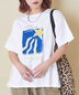 CUBE SUGAR(キューブシュガー)通販 | 32/-OE天竺 グラフィック プリント スクエア Tシャツ