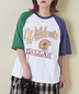 CUBE SUGAR(キューブシュガー)通販 | 32/-ピーチ起毛 天竺 オゾン加工 ロゴプリント ラグラン Tシャツ