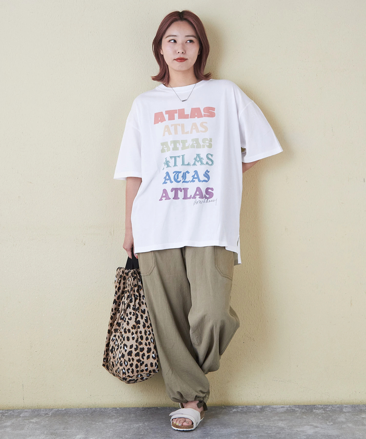 CUBE SUGAR(キューブシュガー) |32/-ピーチ起毛 天竺 オゾン加工 ビッグ Tシャツ