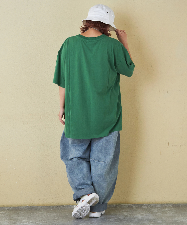 CUBE SUGAR(キューブシュガー) |32/-ピーチ起毛 天竺 オゾン加工 ビッグ Tシャツ