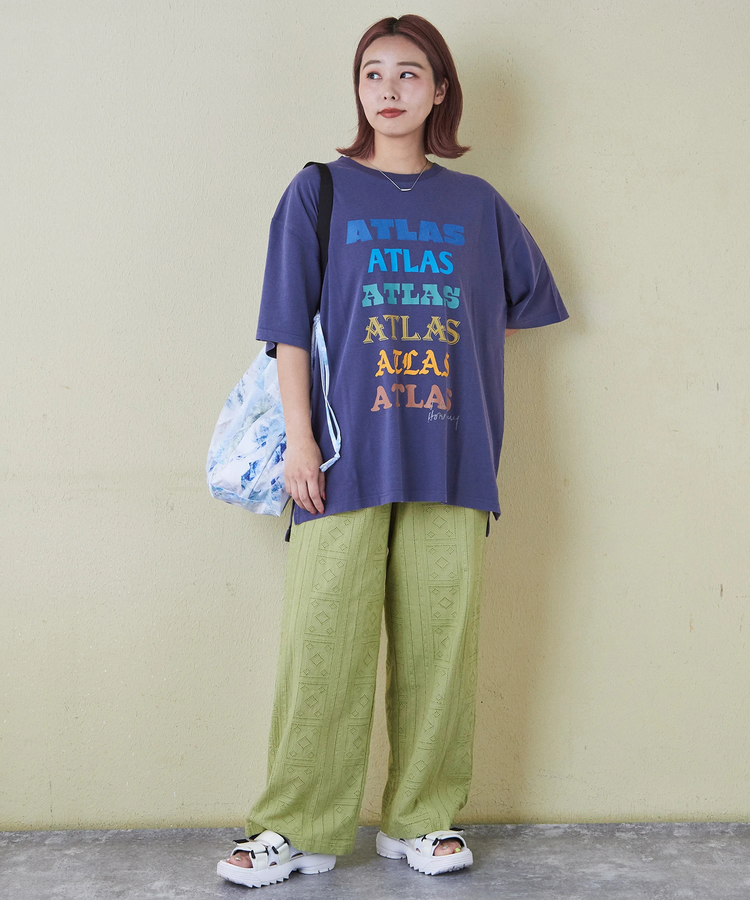 CUBE SUGAR(キューブシュガー) |32/-ピーチ起毛 天竺 オゾン加工 ビッグ Tシャツ
