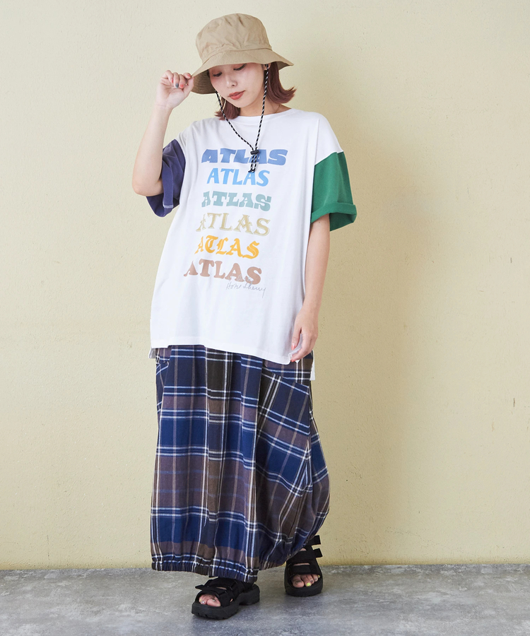 CUBE SUGAR(キューブシュガー) |32/-ピーチ起毛 天竺 オゾン加工 ビッグ Tシャツ