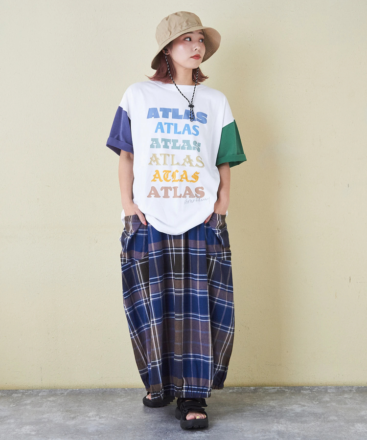 CUBE SUGAR(キューブシュガー) |32/-ピーチ起毛 天竺 オゾン加工 ビッグ Tシャツ