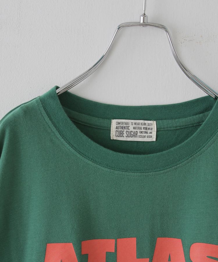 CUBE SUGAR(キューブシュガー) |32/-ピーチ起毛 天竺 オゾン加工 ビッグ Tシャツ