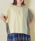 CUBE SUGAR(キューブシュガー)通販 | 21/-天竺 無地 × ボーダー ミックス 切替 ドルマン Tシャツ