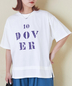 CUBE SUGAR(キューブシュガー)通販 | 26/-天竺 パウダー加工 裾レイヤード ロゴ Tシャツ