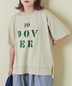 CUBE SUGAR(キューブシュガー)通販 | 26/-天竺 パウダー加工 裾レイヤード ロゴ Tシャツ