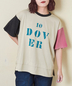 CUBE SUGAR(キューブシュガー)通販 | 26/-天竺 パウダー加工 裾レイヤード ロゴ Tシャツ