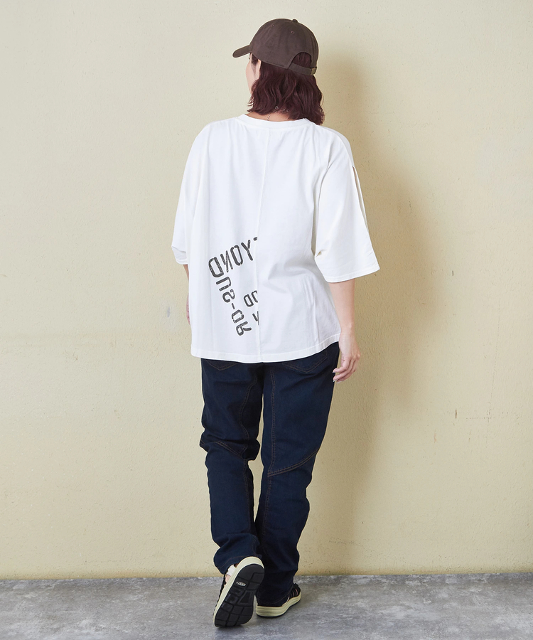 CUBE SUGAR(キューブシュガー) |26/-天竺 パウダー加工 2WAY スリーブ Tシャツ