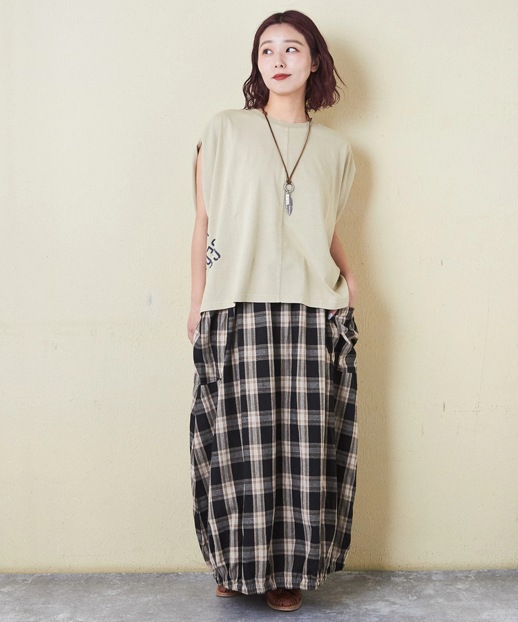 CUBE SUGAR(キューブシュガー) |26/-天竺 パウダー加工 2WAY スリーブ Tシャツ