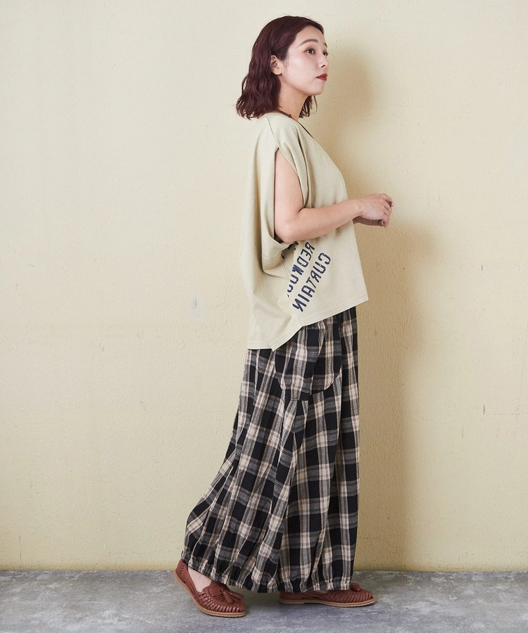 CUBE SUGAR(キューブシュガー) |26/-天竺 パウダー加工 2WAY スリーブ Tシャツ