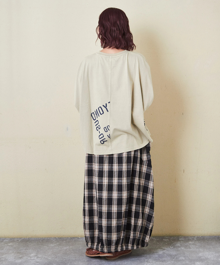 CUBE SUGAR(キューブシュガー) |26/-天竺 パウダー加工 2WAY スリーブ Tシャツ