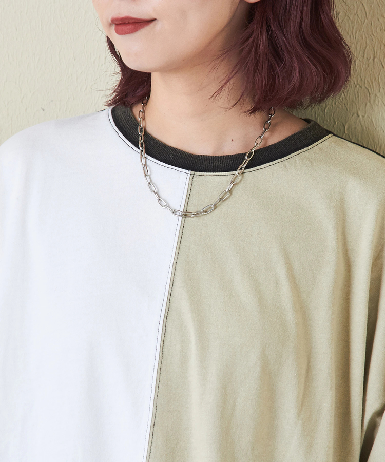 CUBE SUGAR(キューブシュガー) |26/-天竺 パウダー加工 2WAY スリーブ Tシャツ
