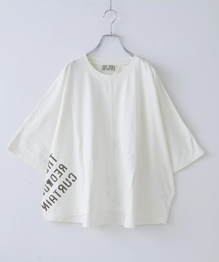 CUBE SUGAR(キューブシュガー) |26/-天竺 パウダー加工 2WAY スリーブ Tシャツ