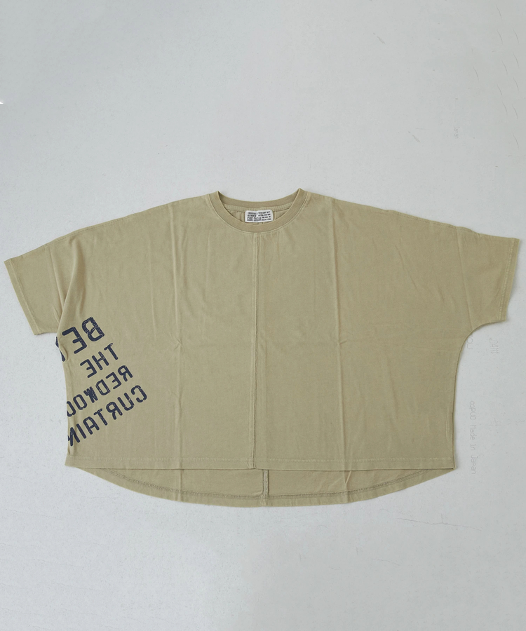 CUBE SUGAR(キューブシュガー) |26/-天竺 パウダー加工 2WAY スリーブ Tシャツ