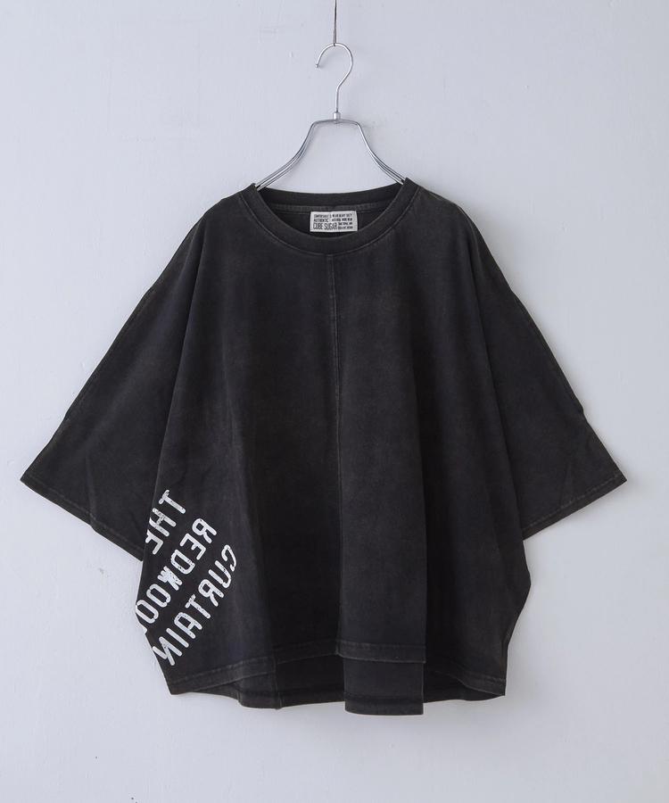CUBE SUGAR(キューブシュガー) |26/-天竺 パウダー加工 2WAY スリーブ Tシャツ