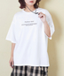 CUBE SUGAR(キューブシュガー)通販 | ストレッチ 天竺 ロゴプリント Tシャツ