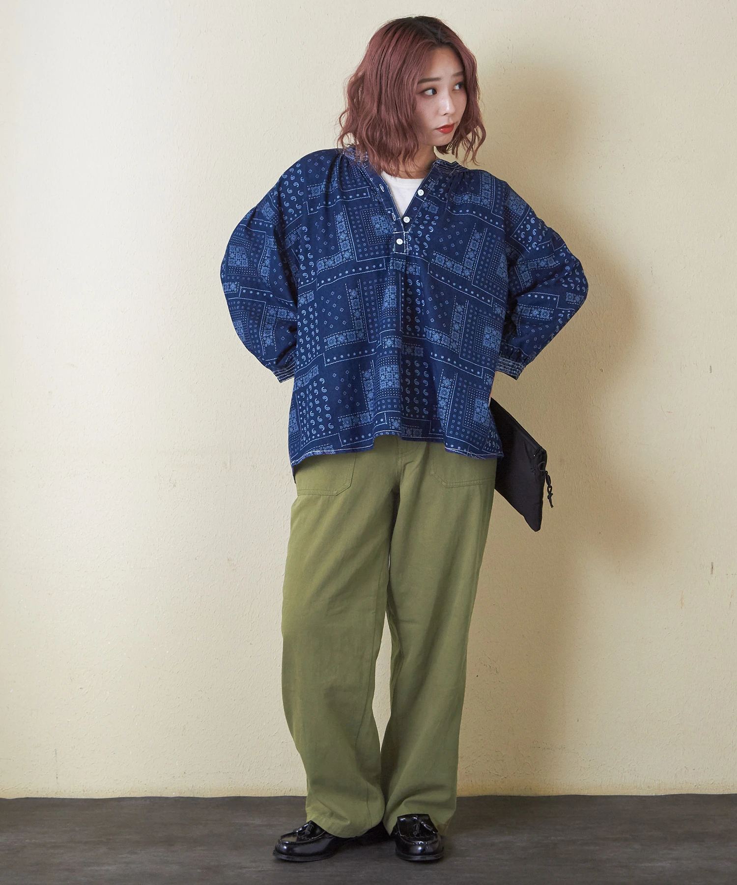 チャベポムページ 秋新作】ライト ツイル ベーカーパンツ｜ファッション通販サイト