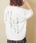 CUBE SUGAR(キューブシュガー)通販 | 【秋新作 クーポン対象外】21/-OE天竺 バックプリント ランタンスリーブ Tシャツ