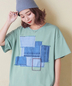 CUBE SUGAR(キューブシュガー)通販 | 【秋新作 クーポン対象外】デニム パッチワーク モチーフ Tシャツ