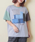 CUBE SUGAR(キューブシュガー)通販 | 【秋新作 クーポン対象外】デニム パッチワーク モチーフ Tシャツ