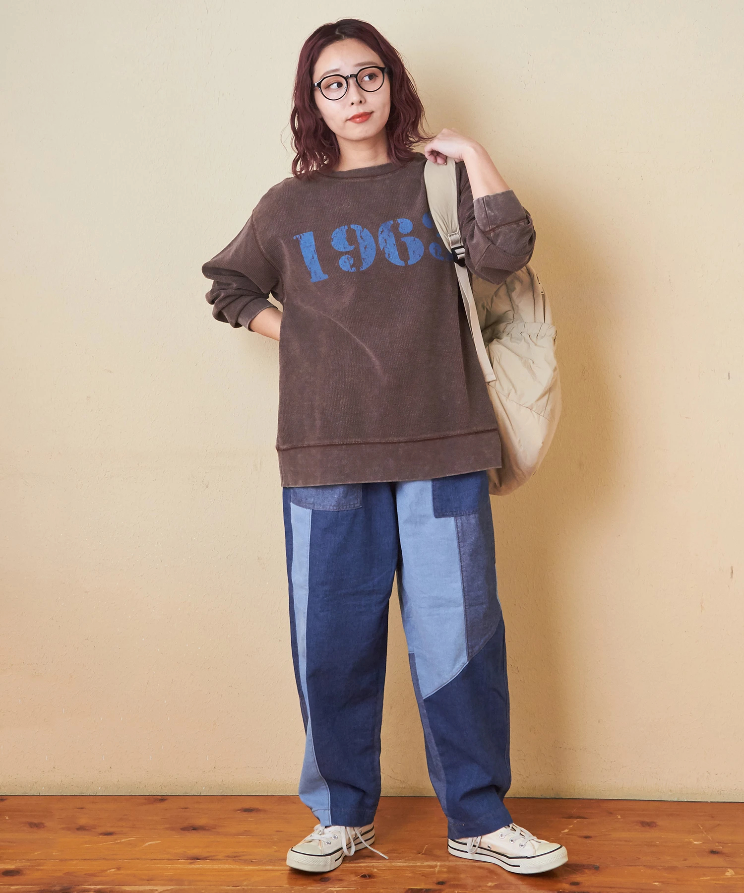 かずページ 新色グレー追加】ストレッチツイル イージーパンツ