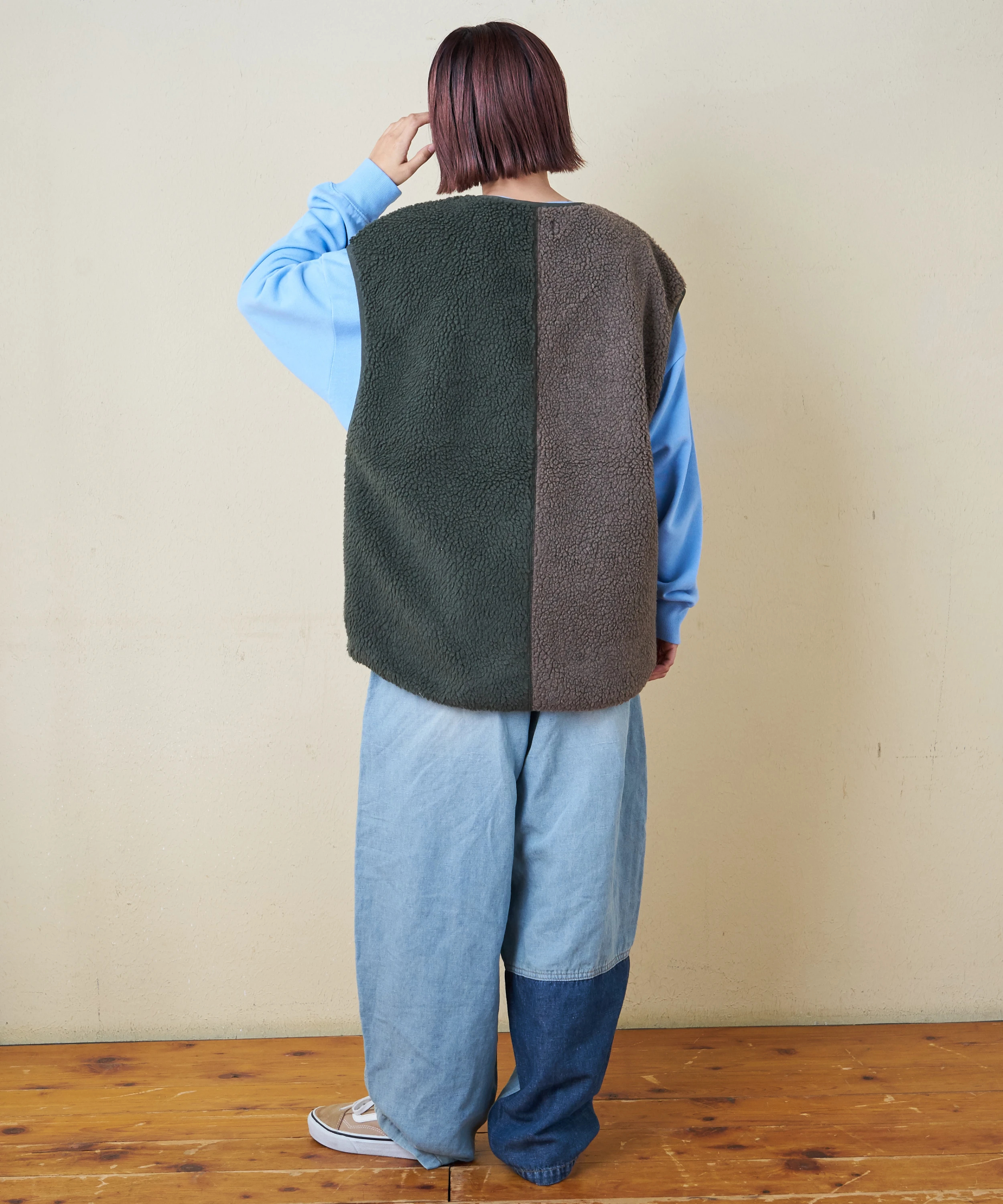 秋新作】ソフトボア ジップアップ ベスト｜ファッション通販