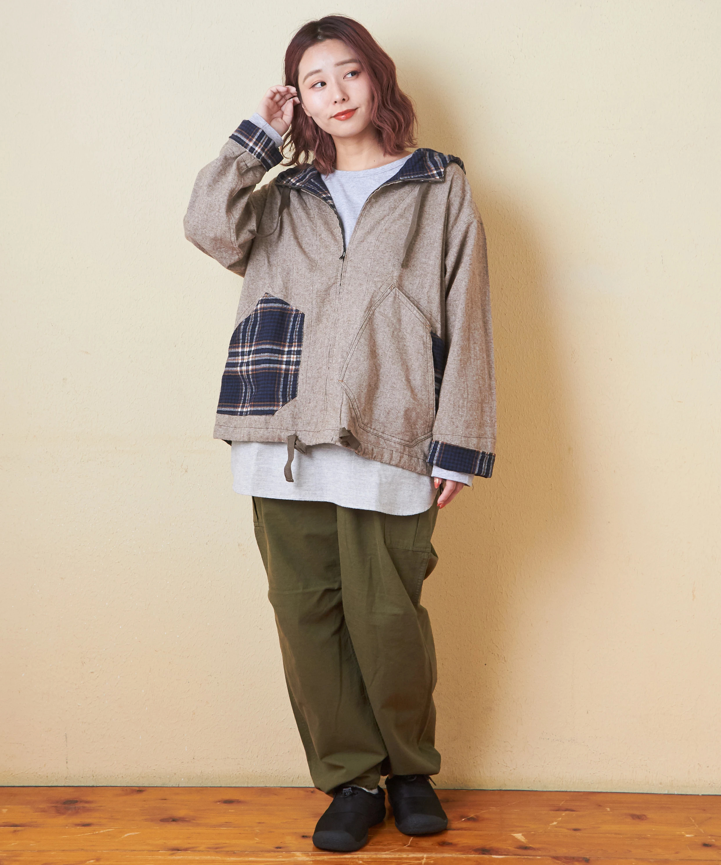 ぷぴき ポイント2倍☆10/1 23:59まで】【秋新作】微起毛 シャンブレー