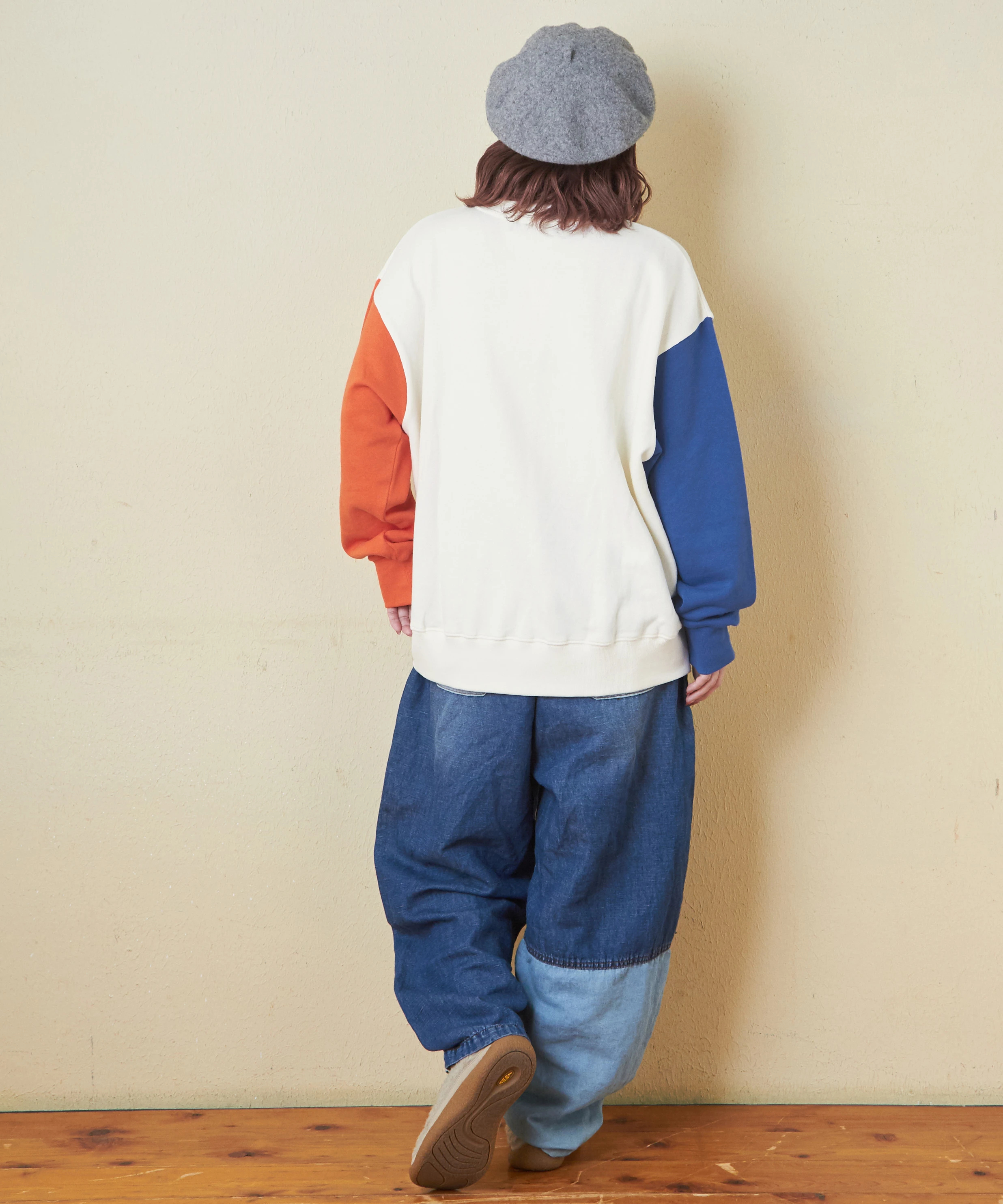 秋新作】ガーゼ裏毛 スウェット ロゴプリント プルオーバー 秋新作】ガーゼ裏毛 スウェット ロゴプリント プルオーバー