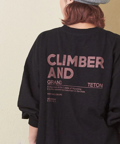 【秋新作】10/-スラブ天竺 バックプリント ビッグ Tシャツ