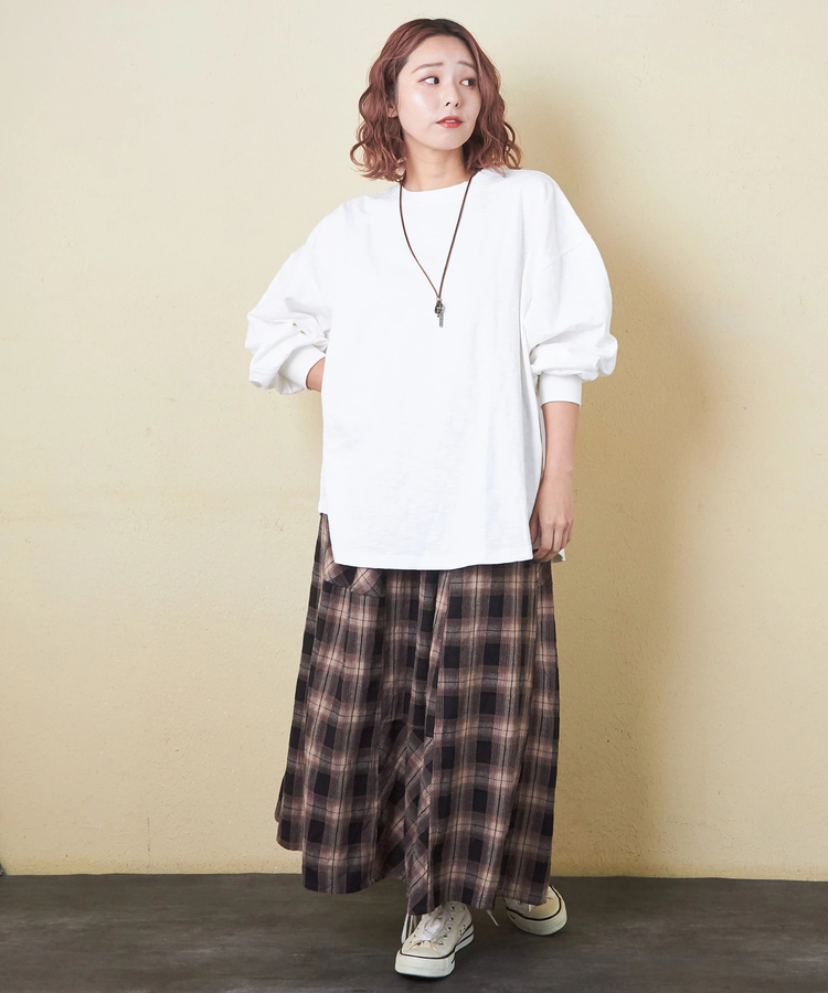 CUBE SUGAR(キューブシュガー) |【秋新作】10/-スラブ天竺 バックプリント ビッグ Tシャツ