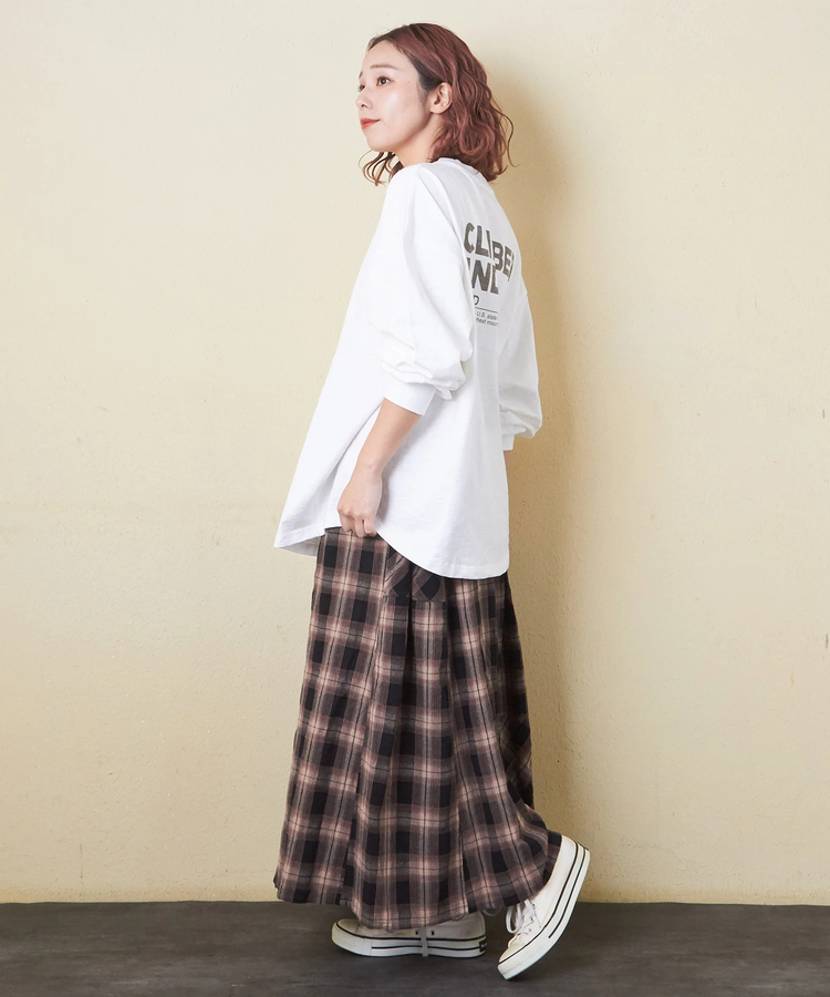 CUBE SUGAR(キューブシュガー) |【秋新作】10/-スラブ天竺 バックプリント ビッグ Tシャツ