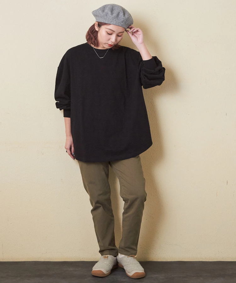 CUBE SUGAR(キューブシュガー) |【秋新作】10/-スラブ天竺 バックプリント ビッグ Tシャツ