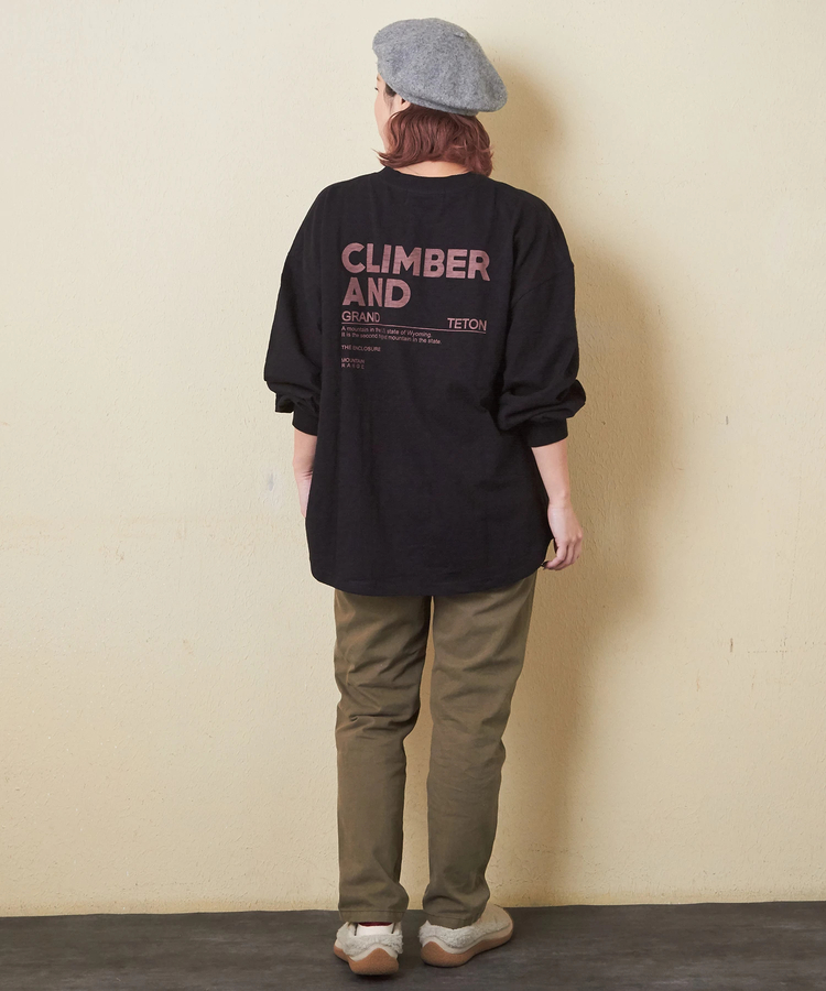 CUBE SUGAR(キューブシュガー) |【秋新作】10/-スラブ天竺 バックプリント ビッグ Tシャツ