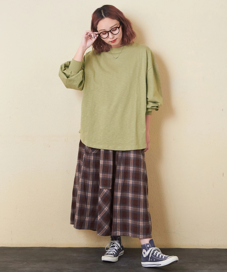 CUBE SUGAR(キューブシュガー) |【秋新作】10/-スラブ天竺 バックプリント ビッグ Tシャツ